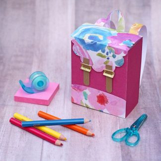 3D Backpack Gift Box SVG Cut File