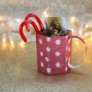 3D Mug Gift Box SVG Cut File