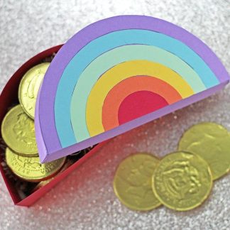 Rainbow Gift Box SVG Cut File