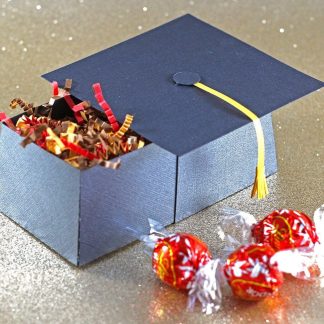 SVG File: 3D Graduation Cap Gift Box / Favor Box / Treat Box with Paper Tassel SVG Cut File | Graduation SVG | Instant Digital Download