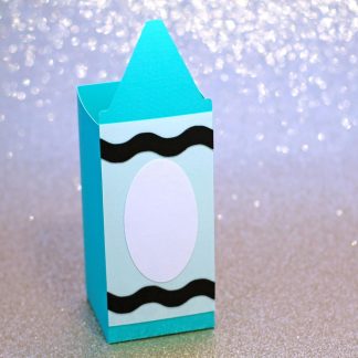 3D Crayon Gift Box SVG Cut File