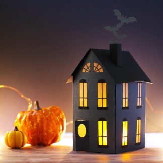 Spooky 3D Haunted House SVG Cut File