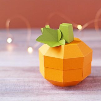 3D Pumpkin Gift Box SVG Cut File