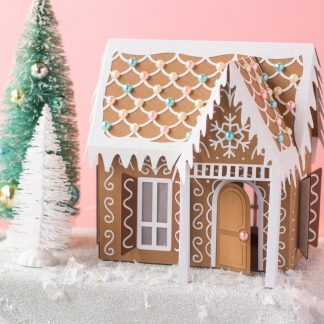 3D Gingerbread House SVG Cut File