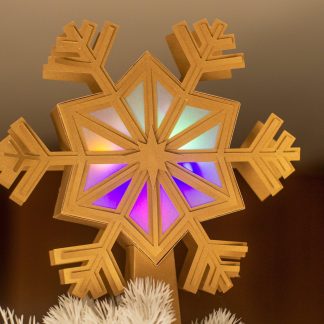 3D Snowflake Tree Topper SVG Cut File