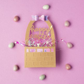 Easter Basket Candy Holder Pocket Card SVG Cut File