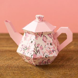 3D Paper Teapot SVG Cut File