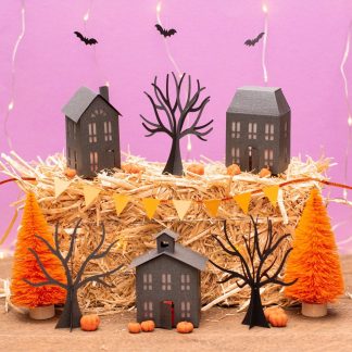 3D Spooky Halloween Village SVG Cut File Bundle - Village Svg, Halloween Bundle SVG, Halloween Svg, Halloween Decor Svg  - Instant Download