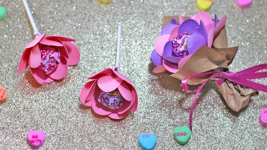 Mini Sucker Flower Bouquet Flower Template SVG & PDF Files