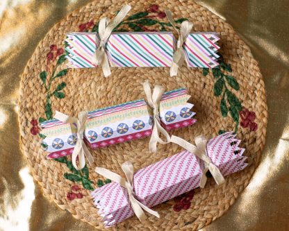 Christmas Paper Cracker Bundle of 4: Snowflake, Christmas Tree, Christmas Star, and Simple Zig Zag